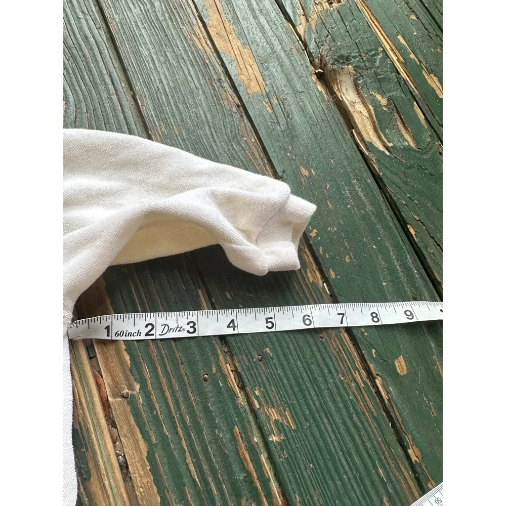 Patachou White Terry Cloth Footed Sleeper Bib Front Bows Infant Baby